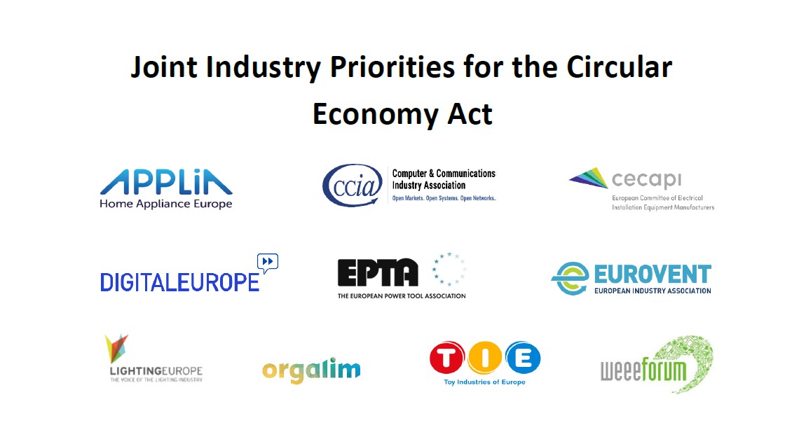 Joint Industry Priorities For The Circular Economy Act